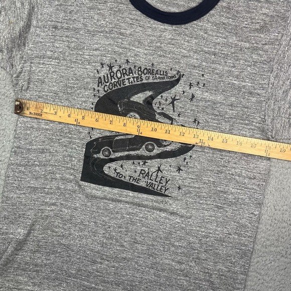 Vintage 1970s Aurora Borealis Corvette Car Club T Shirt Grand Forks North Dakota - Picture 10 of 10